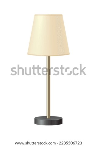 Realistic sleeptime composition with isolated image of accessory on blank background vector illustration