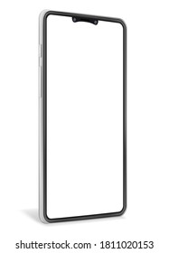 realistic smartphone blank mock up mobile phone for design vector illustration isolated on white background