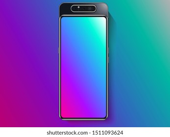 realistic smartphone design. vector illustration 