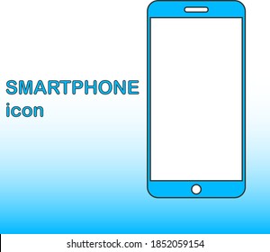 Realistic smartphone icon in flat design. Smartphone designer icon. Vector illustration. Vector.