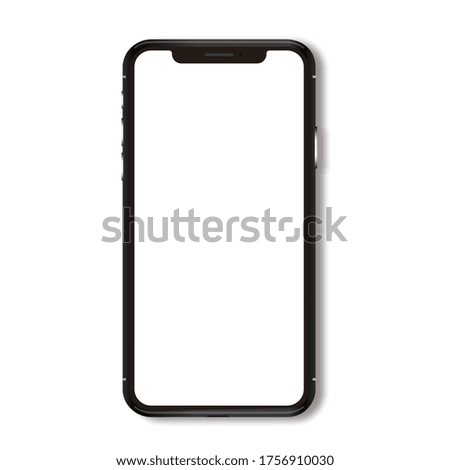 Realistic smartphone illustration. Precise mock