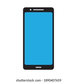 Realistic smartphone mockup. Cellphone frame with blank display isolated templates, phone different angles views. Vector mobile device concept