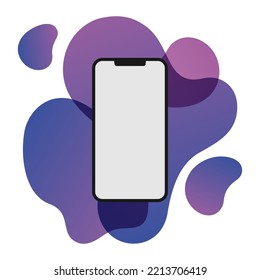 Realistic smartphone mockup. Device mockup for presentation template. . Cellphone frame with blank display isolated templates, phone different angles views. 3d isometric illustration cell phone