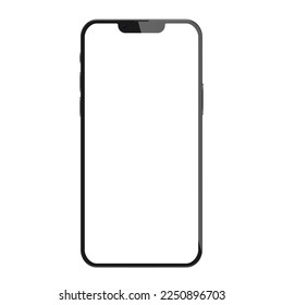 Realistic smartphone mockup. Device UI UX mockup for presentation template. Stock royalty free vector illustration. PNG