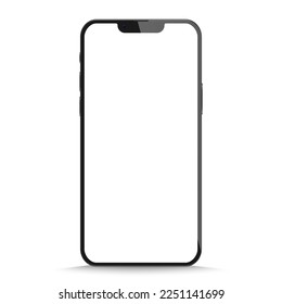 Realistic smartphone mockup. Device UI UX mockup for presentation template. Stock royalty free vector illustration. PNG