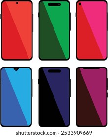 Realistic smartphone mockup. Mobile phone vector eps10.