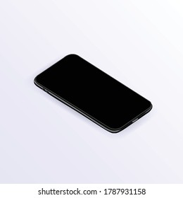 Realistic smartphone mockup on the background Vector