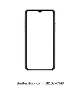 Realistic smartphone mockup vector illustration. EPS 10
