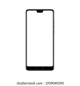 Realistic smartphone mockup vector illustration. EPS 10