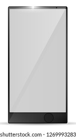 Realistic smartphone. Mockup. Vertical position. Vector illustration.