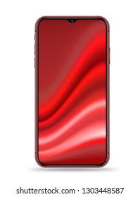 Realistic smartphone mockups. Stock vector illustration web element, Game demo and application mockup and  easy place demo into screen.