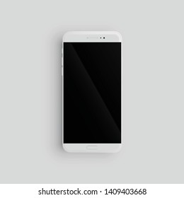 Realistic smartphone template for advertising, vector illustration