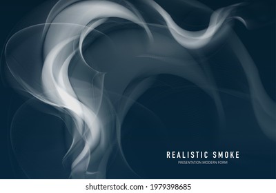 Realistic smoke background. Abstract magical composition. Graphic concept for your design