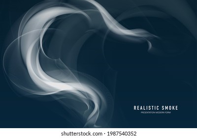 Realistic smoke background. Abstract magical composition. Graphic concept for your design