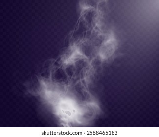 Realistic smoke effect, transparent fog overlay, wispy vapor texture, soft mist background, swirling haze.