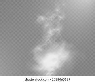 Realistic smoke effect, transparent fog overlay, wispy vapor texture, soft mist background, swirling haze.