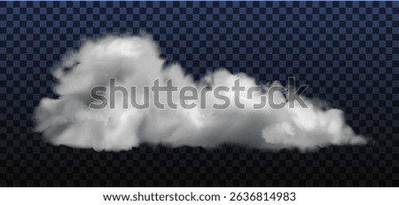 Realistic smoke effect. White clouds from car wheels with transparency. Speed road dust illustration. Steam spray design element
