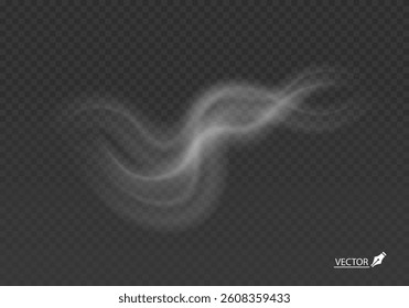 Realistic Smoke Steam and Fog Effects Transparent Vector