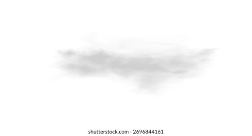 Realistic Smoke Texture Overlay Element for Decoration PNG
