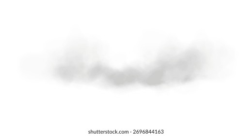 Elemento de sobreposição de textura de fumaça realista para decoração PNG