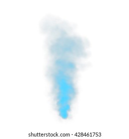 Realistic smoke.Isolated on white background. Vector illustration.