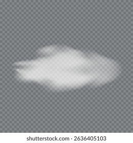 Realistic smoky cloud effect with soft white steam and fog overlay. Perfect animated video element for adding atmospheric, dreamy, and ethereal visuals in digital designs and motion graphics.