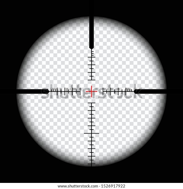 Realistic Sniper Scope Crosshairs View Sniper Stock Vector (Royalty ...