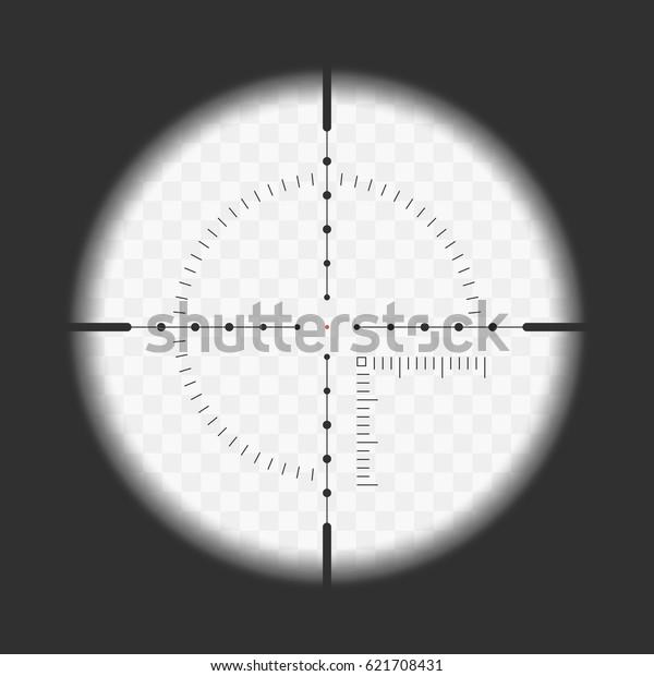 Realistic Sniper Sight Measurement Marks Sniper Stock Vector (Royalty ...