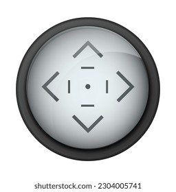 Realistic sniper sight. Sniper scope with measurement marks template. Sniper scope crosshairs view. Realistic vector optical sight.