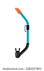 Realistic snorkel for diving sport vector illustration