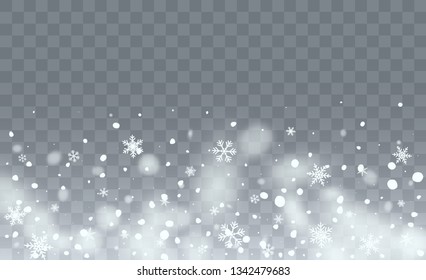 Realistic Snow Background. Christmas Magic Illustration. Glitter White Snow Background. Fantasy  Snowstorm Illustration Design.