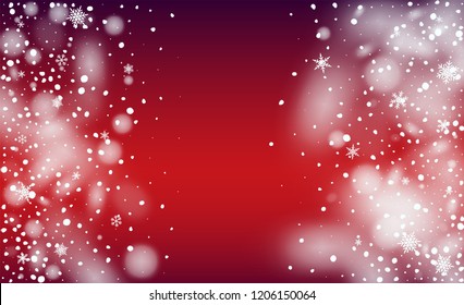 Realistic Snow Background. Illustration for Winter Holiday Greetings. Glitter Snowflakes Background. Fantasy  Snowstorm Illustration Design.