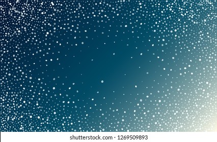 Realistic Snow Background. Winter Snowy Vector Illustration. Background with Isolated Fall of Snow. Magic Blizzard Illustration Design.