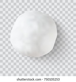 Realistic Snow Ball Vector Illustration