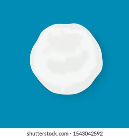 Realistic snow globe vector illustration. Set of snowball icons isolated. Vector illustration. Snow circle.