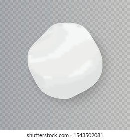 Realistic snow globe vector illustration. Set of snowball icons isolated. Vector illustration. Snow circle.