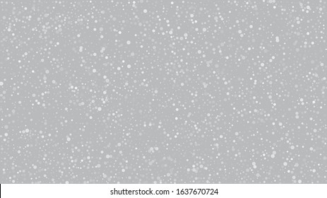Realistic Snow, Gray Winter. Falling Snowflakes, Night Sky. Advertising Frame, New Year, Christmas Weather. Winter Holidays Storm Background. Elegant Scatter, Grunge White Glitter. Cold Realistic Snow
