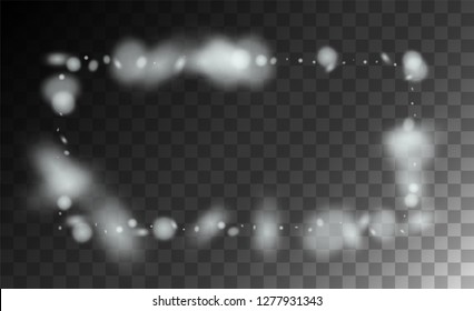 Realistic Snowflakes Background. Christmas Magic Illustration. Glitter White Snow Background. Magic Blizzard Illustration Design.