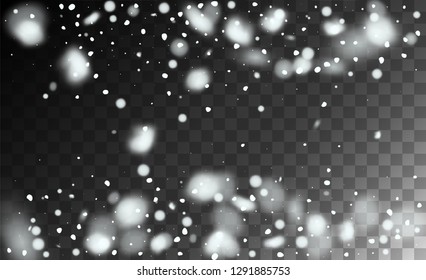 Realistic Snowflakes Background. Happy Winter Holiday Illustration Template. Glitter Snowflakes Background. Magic Blizzard Illustration Design.