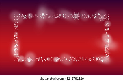 Realistic Snowflakes Background. Illustration for Merry Christmas Design. Glitter White Snow Background. Fantasy  Snowstorm Illustration Design.