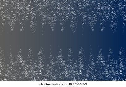Realistic soap air bubbles. Water bubbles. Realistic bubbles. Shampoo. Bubbles with reflection. Shiny bubble glossy. Decor elements. Vector illustration. PNG. Transparent background. 