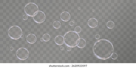 Bolha de sabão realista com brilho arco-íris. Brilhante, transparente e arejado. Perfeito para projetos limpos, frescos ou científicos. Elemento 3D isolado em um plano de fundo claro