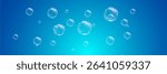 Realistic soap bubbles collection.Abstract floating soap bubbles.Vector EPS 10.