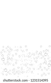 Realistic soap bubbles set isolated on the white background. vector Illustration