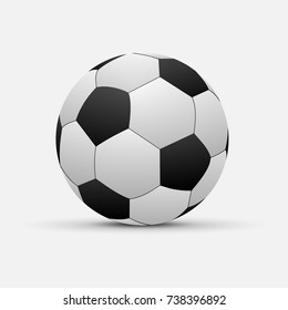 Realistic Soccer ball isolated