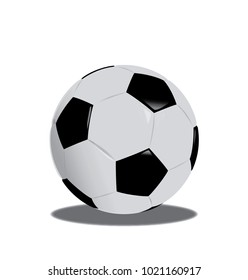 Realistic Soccer Ball Vector, isolated on white background