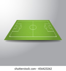 A realistic soccer field vector illusion
