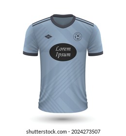 Realistic soccer shirt Celta 2022, jersey template for football kit. Vector illustration 