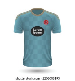 Realistic soccer shirt Celta, jersey template for football kit 2022