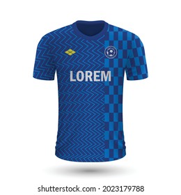 Realistic soccer shirt Chelsea 2022, jersey template for football kit. Vector illustration 